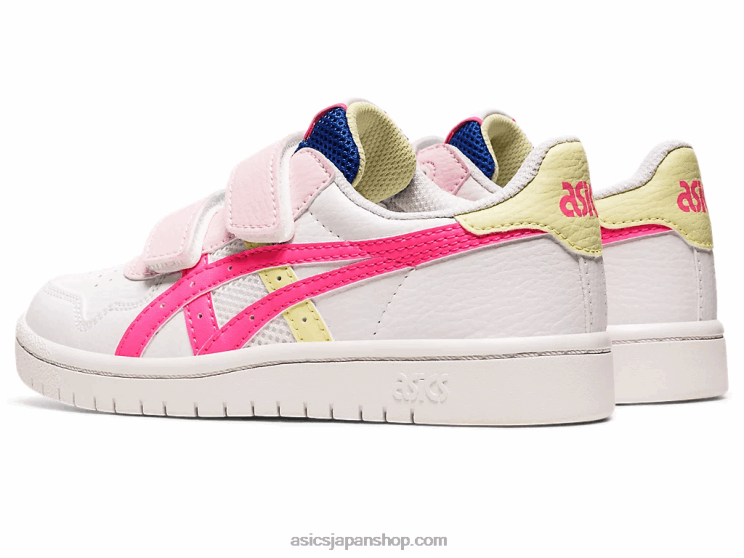 日本のプリスクール L20V4418Asics ホワイト/ホットピンク