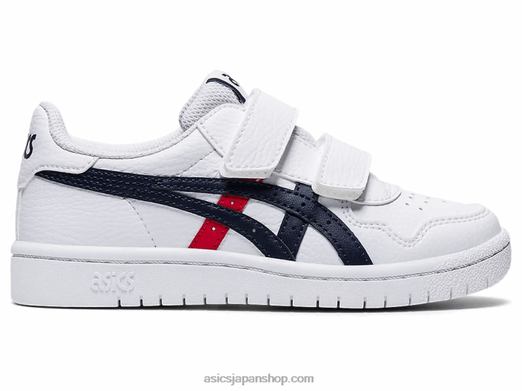 日本のプリスクール L20V4559Asics ホワイト/クラシックレッド