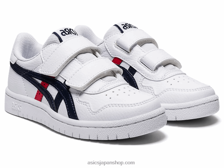 日本のプリスクール L20V4559Asics ホワイト/クラシックレッド