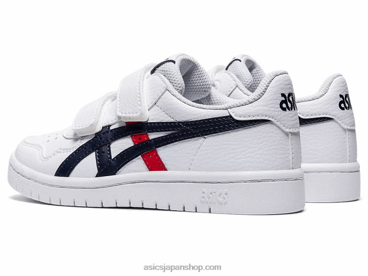 日本のプリスクール L20V4559Asics ホワイト/クラシックレッド
