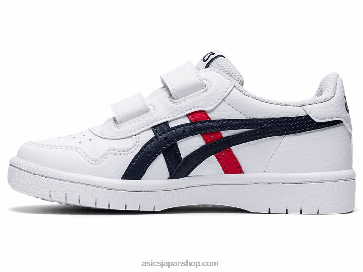 日本のプリスクール L20V4559Asics ホワイト/クラシックレッド