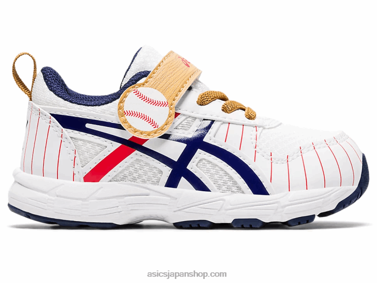 コンテント6幼児サイズ L20V4555Asics ホワイト/ピーコート