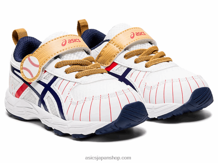コンテント6幼児サイズ L20V4555Asics ホワイト/ピーコート