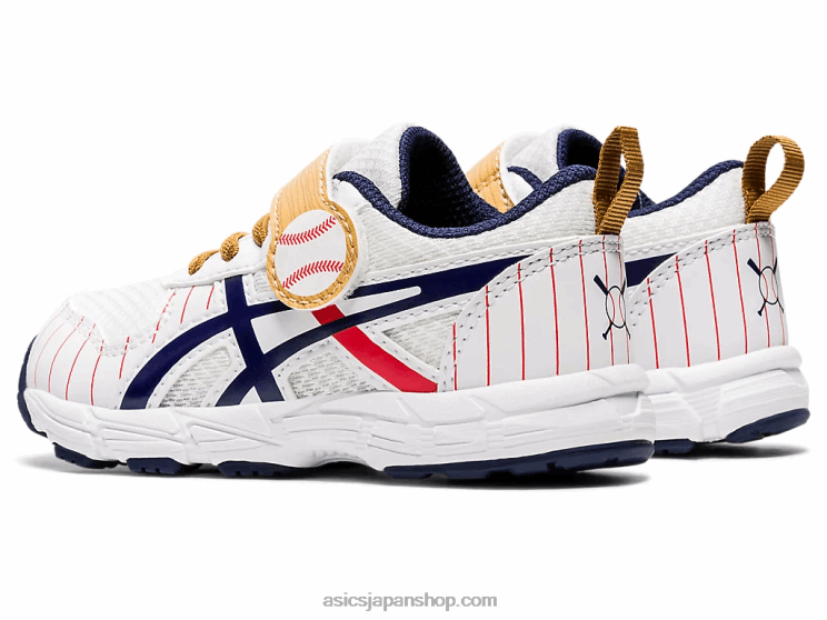 コンテント6幼児サイズ L20V4555Asics ホワイト/ピーコート