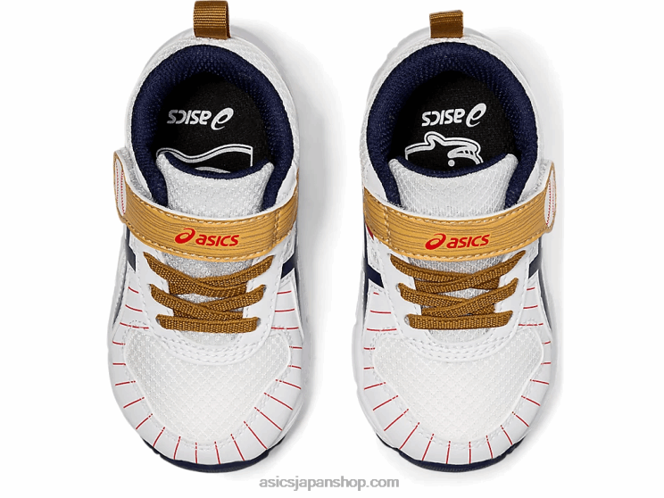 コンテント6幼児サイズ L20V4555Asics ホワイト/ピーコート
