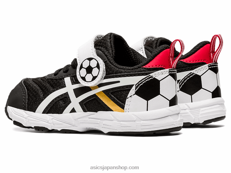 コンテント6幼児サイズ L20V4556Asics ブラック/ピュアゴールド