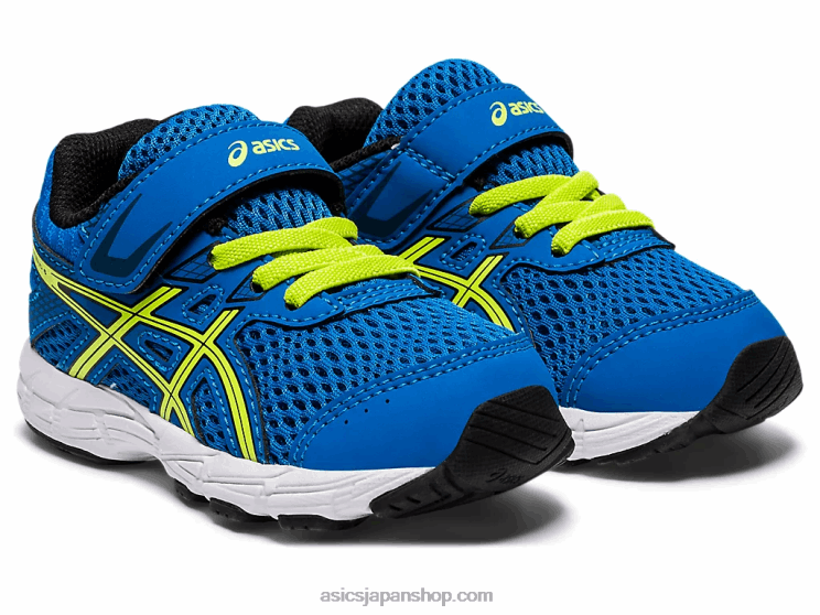 コンテント6幼児サイズ L20V4562Asics ディレクトワールブルー/ライムゼスト