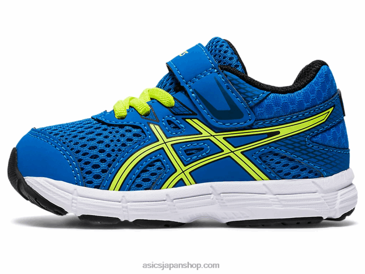 コンテント6幼児サイズ L20V4562Asics ディレクトワールブルー/ライムゼスト
