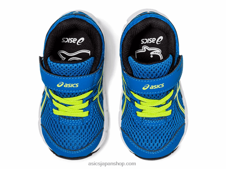 コンテント6幼児サイズ L20V4562Asics ディレクトワールブルー/ライムゼスト