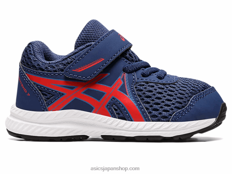 コンテント 7 幼児サイズ L20V4390Asics ディープオーシャン/クラシックレッド