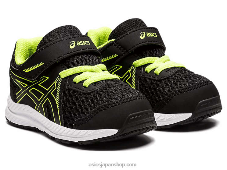 コンテント 7 幼児サイズ L20V4485Asics ブラック/ハザードグリーン