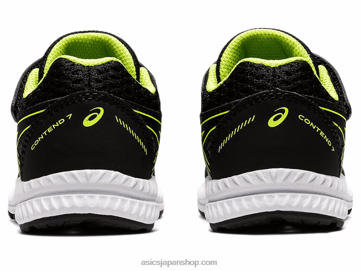 コンテント 7 幼児サイズ L20V4485Asics ブラック/ハザードグリーン