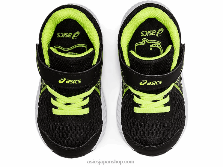コンテント 7 幼児サイズ L20V4485Asics ブラック/ハザードグリーン