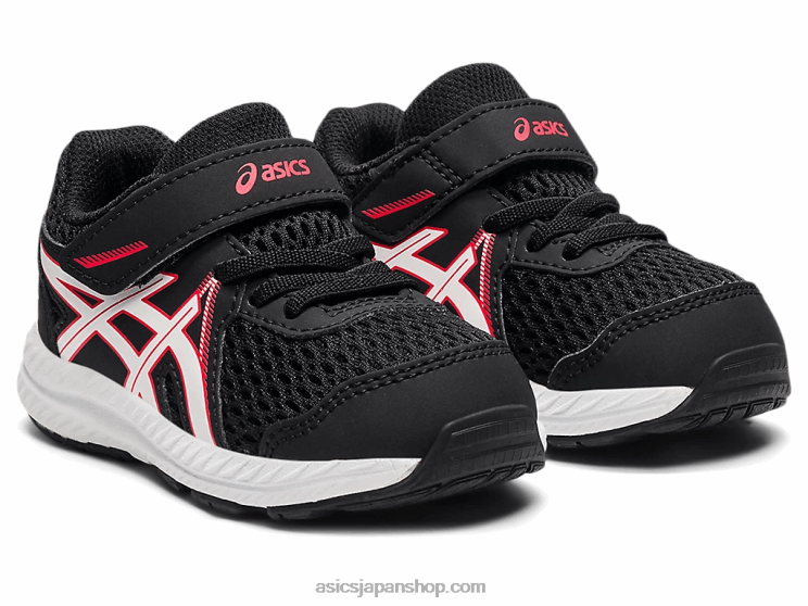コンテント 7 幼児サイズ L20V4523Asics ブラック/エレクトリックレッド