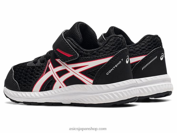 コンテント 7 幼児サイズ L20V4523Asics ブラック/エレクトリックレッド