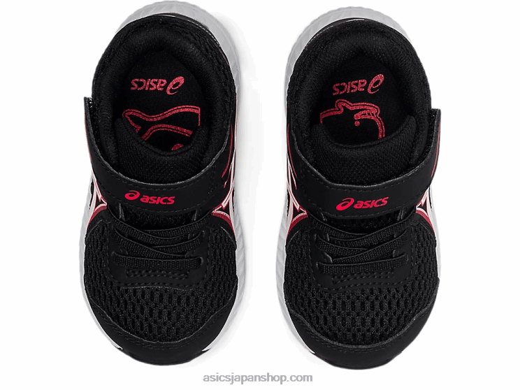 コンテント 7 幼児サイズ L20V4523Asics ブラック/エレクトリックレッド