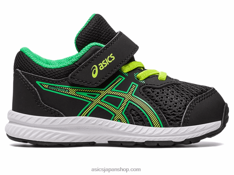 コンテント 8 幼児サイズ L20V4316Asics ブラック/ライムの皮