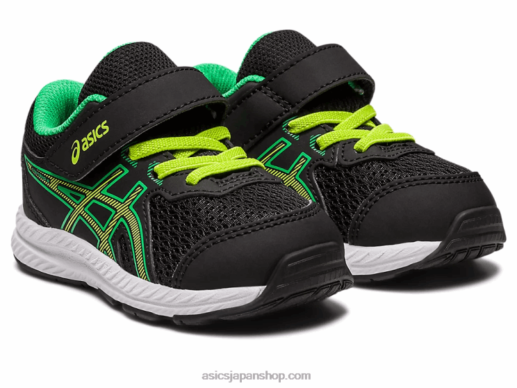 コンテント 8 幼児サイズ L20V4316Asics ブラック/ライムの皮