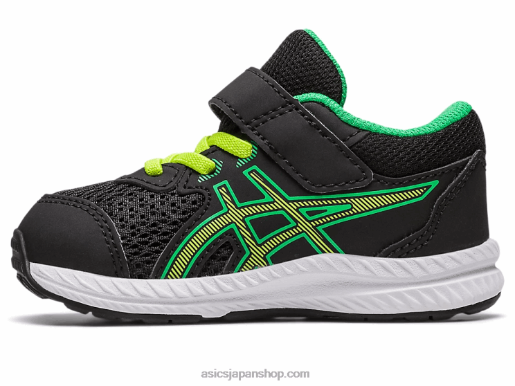 コンテント 8 幼児サイズ L20V4316Asics ブラック/ライムの皮
