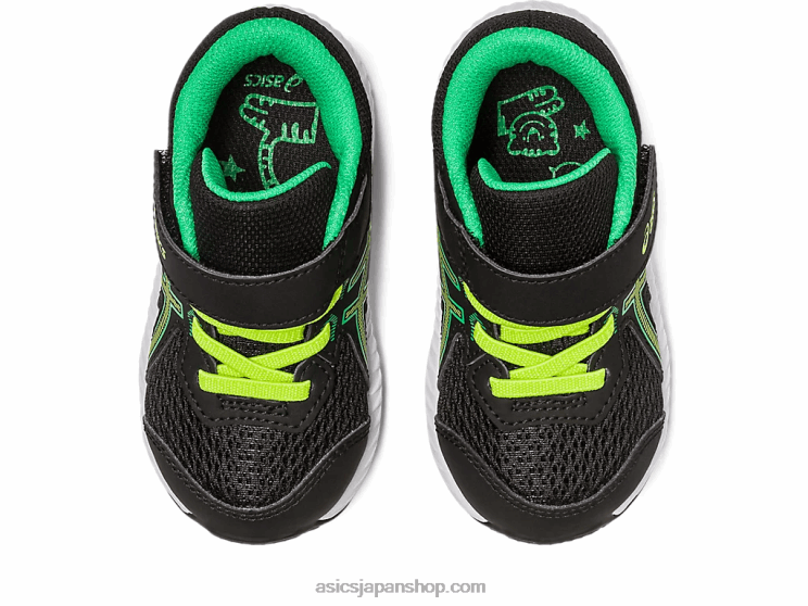 コンテント 8 幼児サイズ L20V4316Asics ブラック/ライムの皮