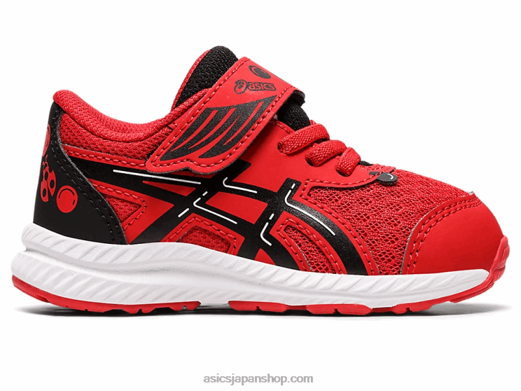 8 幼児サイズの校庭を争う L20V4412Asics クラシックレッド/ブラック