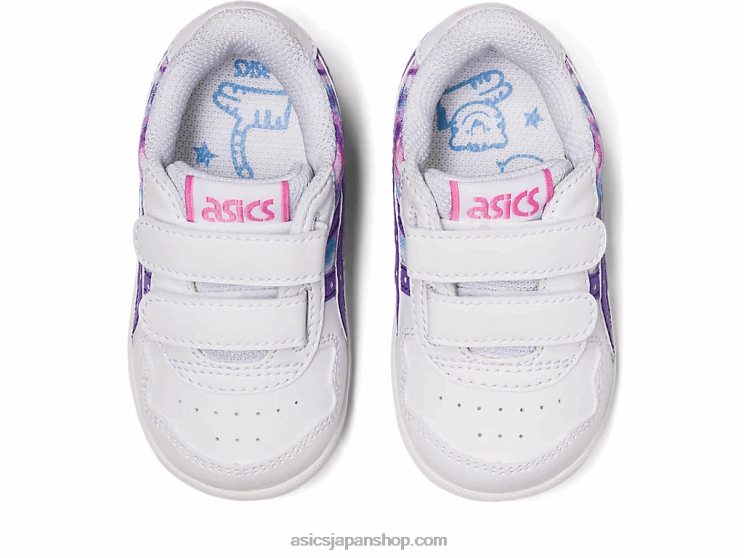 日本の幼児サイズ L20V4325Asics ホワイト/アメジスト