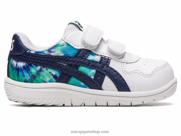 日本の幼児サイズ L20V4327Asics ホワイト/ピーコート