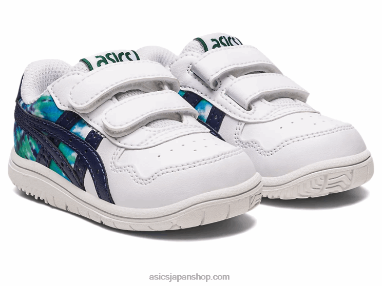 日本の幼児サイズ L20V4327Asics ホワイト/ピーコート