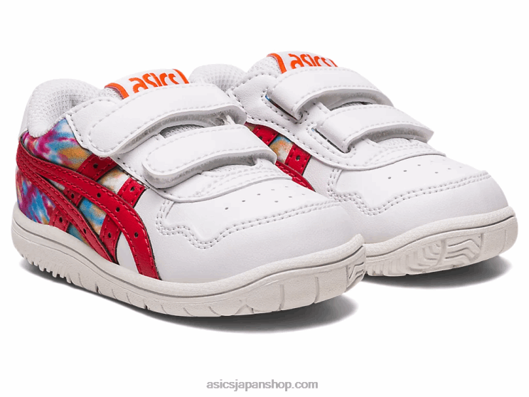日本の幼児サイズ L20V4329Asics ホワイト/クラシックレッド