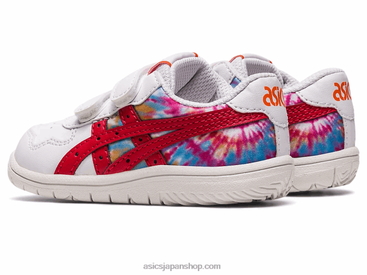 日本の幼児サイズ L20V4329Asics ホワイト/クラシックレッド