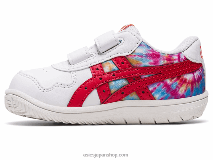 日本の幼児サイズ L20V4329Asics ホワイト/クラシックレッド