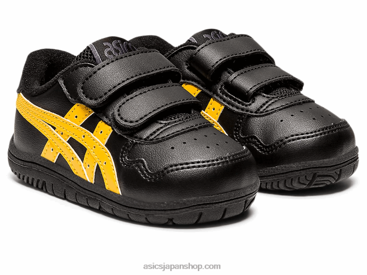 日本の幼児サイズ L20V4449Asics ブラック/タイガーイエロー
