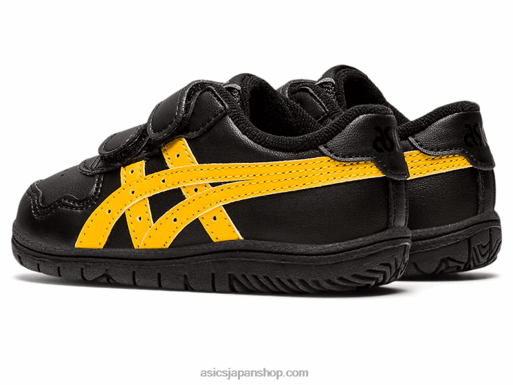 日本の幼児サイズ L20V4449Asics ブラック/タイガーイエロー