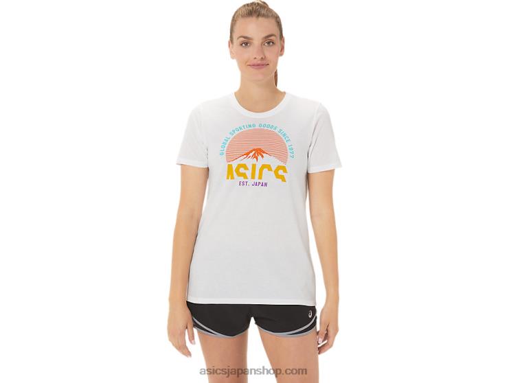 1977 年以降の女性用 GSG アドベンチャー クルー L20V1044Asics 鮮やかな白