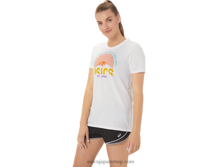 1977 年以降の女性用 GSG アドベンチャー クルー L20V1044Asics 鮮やかな白