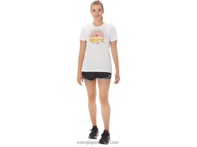 1977 年以降の女性用 GSG アドベンチャー クルー L20V1044Asics 鮮やかな白