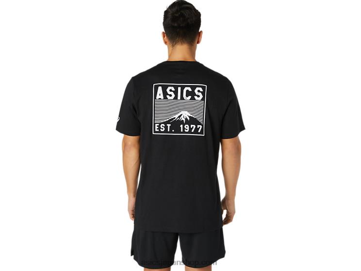 フジ 1977 T シャツ L20V2034Asics パフォーマンスブラック