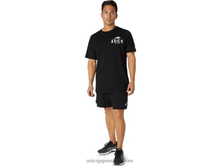 フジ 1977 T シャツ L20V2034Asics パフォーマンスブラック