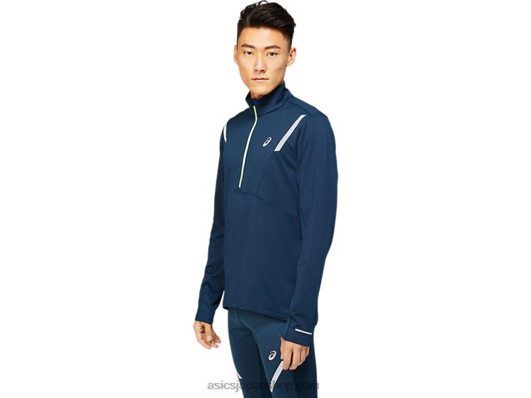 メンズ ライトショー ウィンター 1/2 ジップ トップ L20V1649Asics フレンチブルー