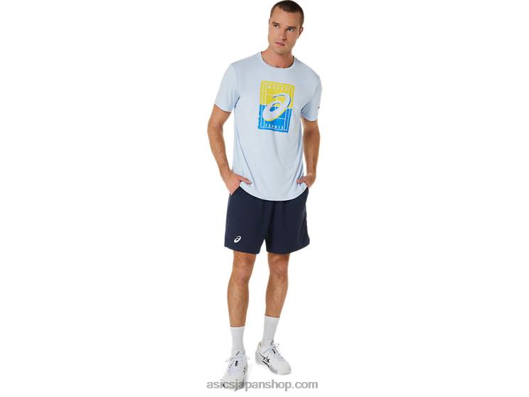メンズコートGSグラフィックTシャツ L20V474Asics 柔らかい空