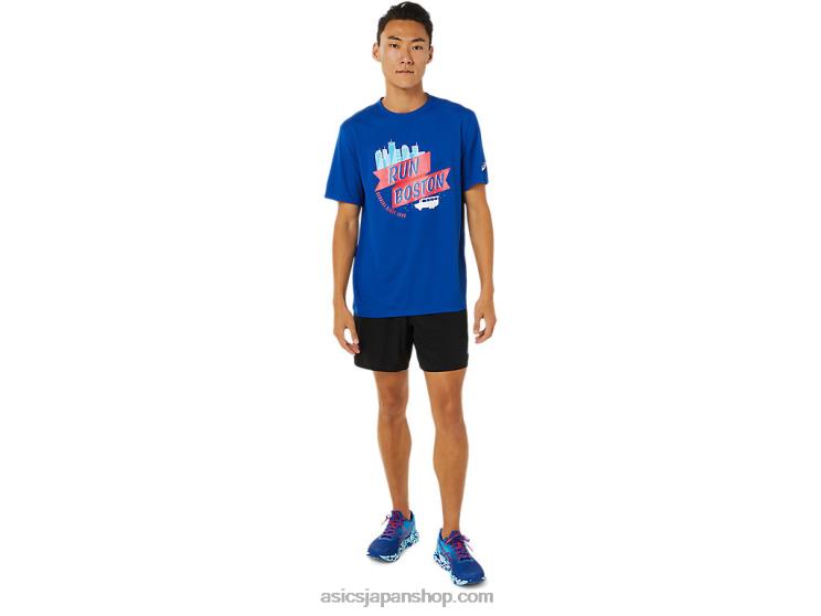 メンズ ボス レディセット ショートスリーブ II L20V1698Asics 青
