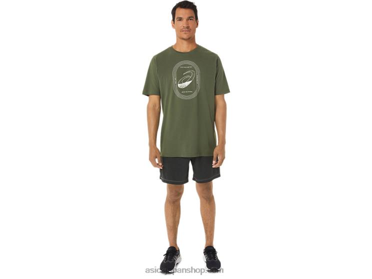 陸上競技用ティーをスパイラル状にする L20V1267Asics オリーブキャンバス