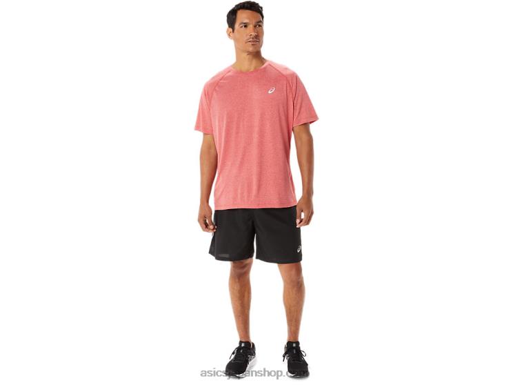 メンズ レディセット ライト ショートスリーブ L20V1410Asics クラシックなレッドヘザー