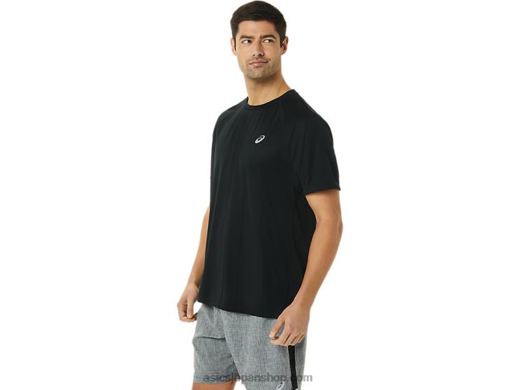 メンズ レディセット ライト ショートスリーブ L20V1417Asics パフォーマンスブラック