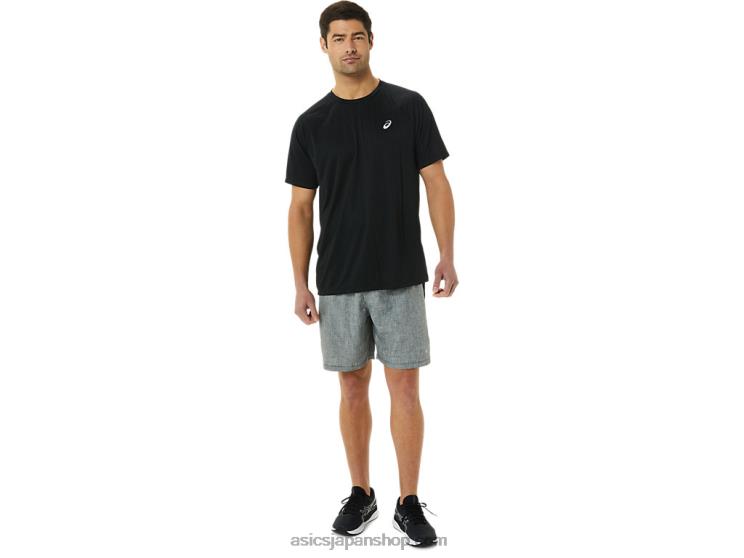 メンズ レディセット ライト ショートスリーブ L20V1417Asics パフォーマンスブラック