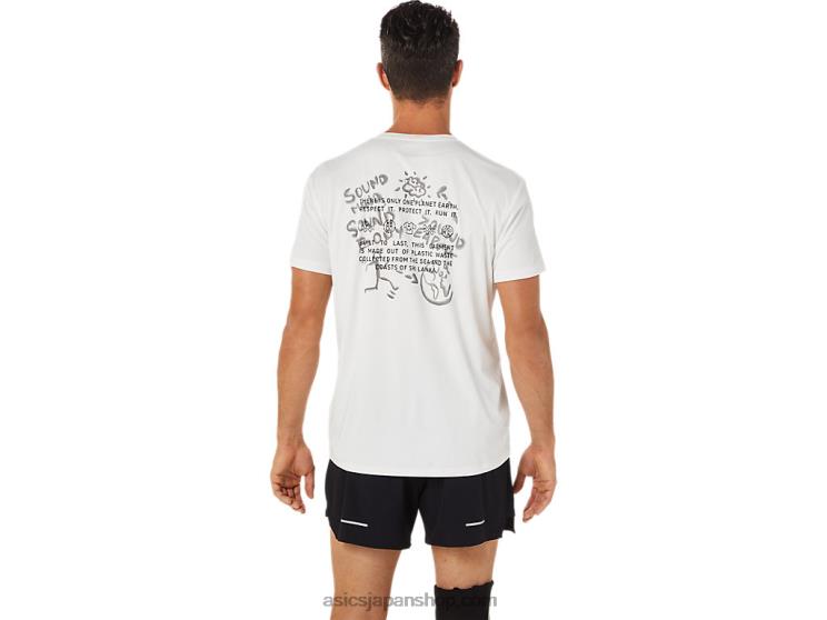 メンズオーシャンウェイストラントップ L20V1487Asics ナチュラルホワイト
