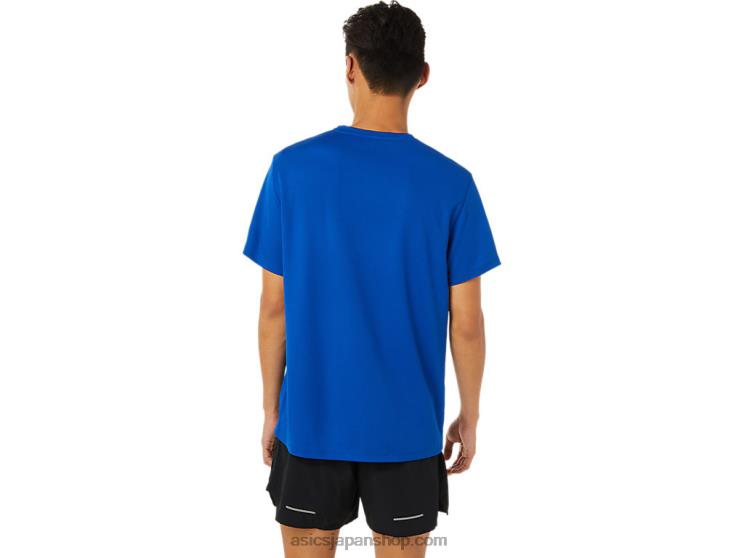 メンズラマラソン半袖 L20V1622Asics 青