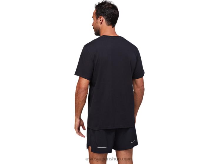 グラフィックショートスリーブトップ L20V1757Asics パフォーマンスブラック