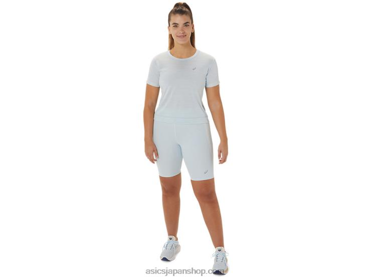 女性用レースクロップトップ L20V2245Asics スカイ/クリーム