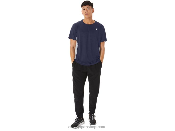 メンズトレインサナ半袖 L20V227Asics ピーコート/シートロック